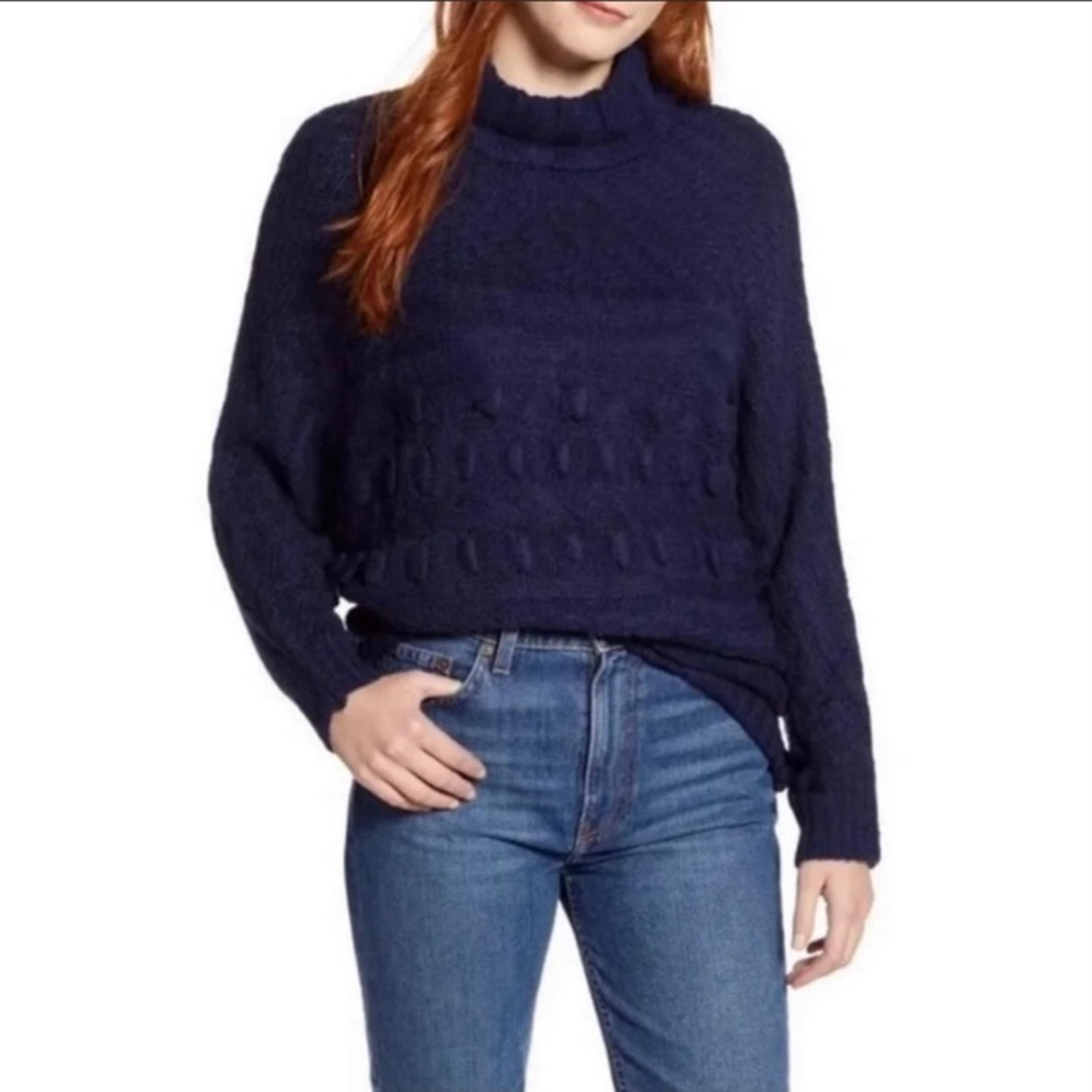 Caslon Textured Mock Neck Sweater M NWT