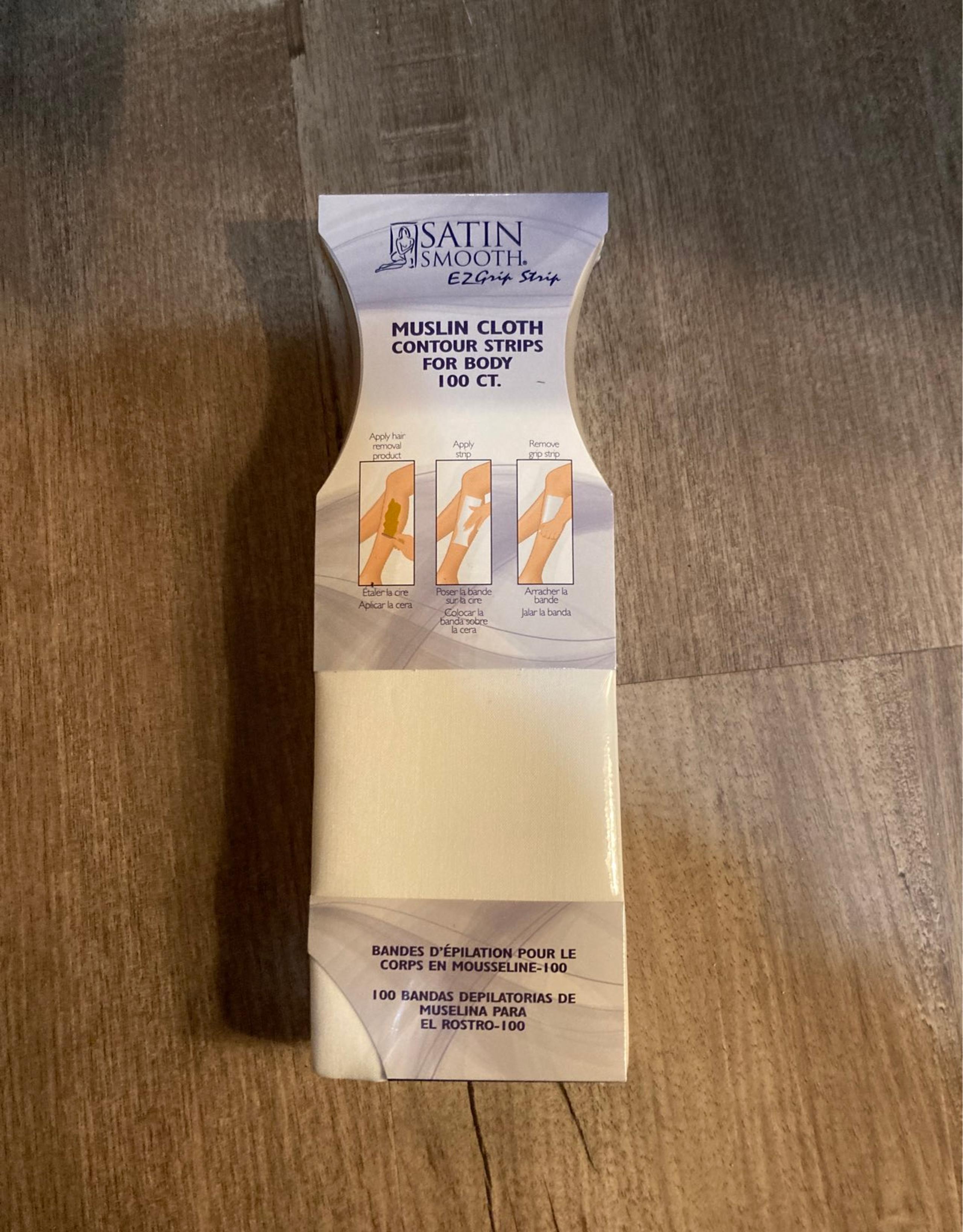 Satin Smooth Muslin cloth contour strips
