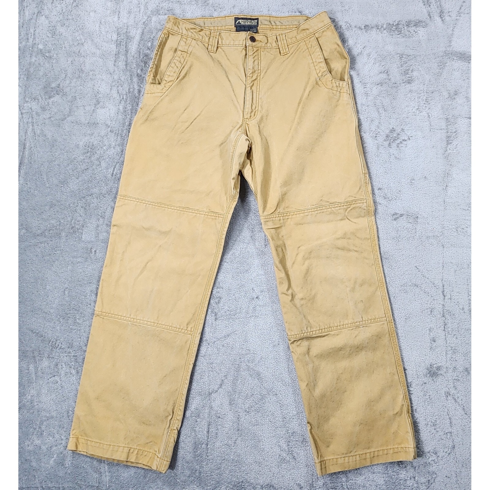Mountain Khakis Alpine Utility Pants Mens 34x32 Double Knee Canvas Heavyweight