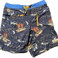 Patagonia ocean sailing theme swim trunks