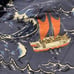 Patagonia ocean sailing theme swim trunks