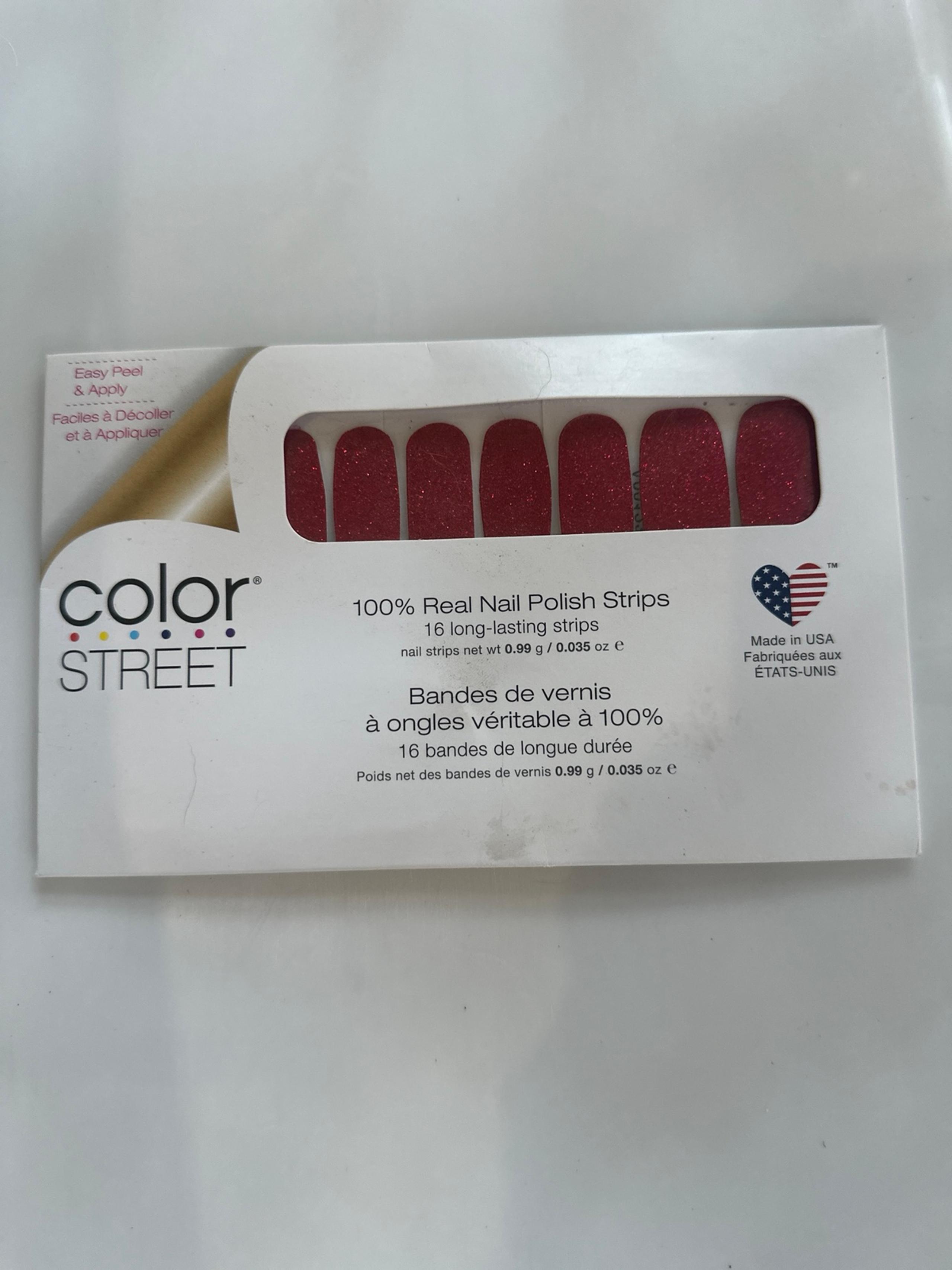 Color Street Nail Polish Strips   The Color is Called Cherry on Top