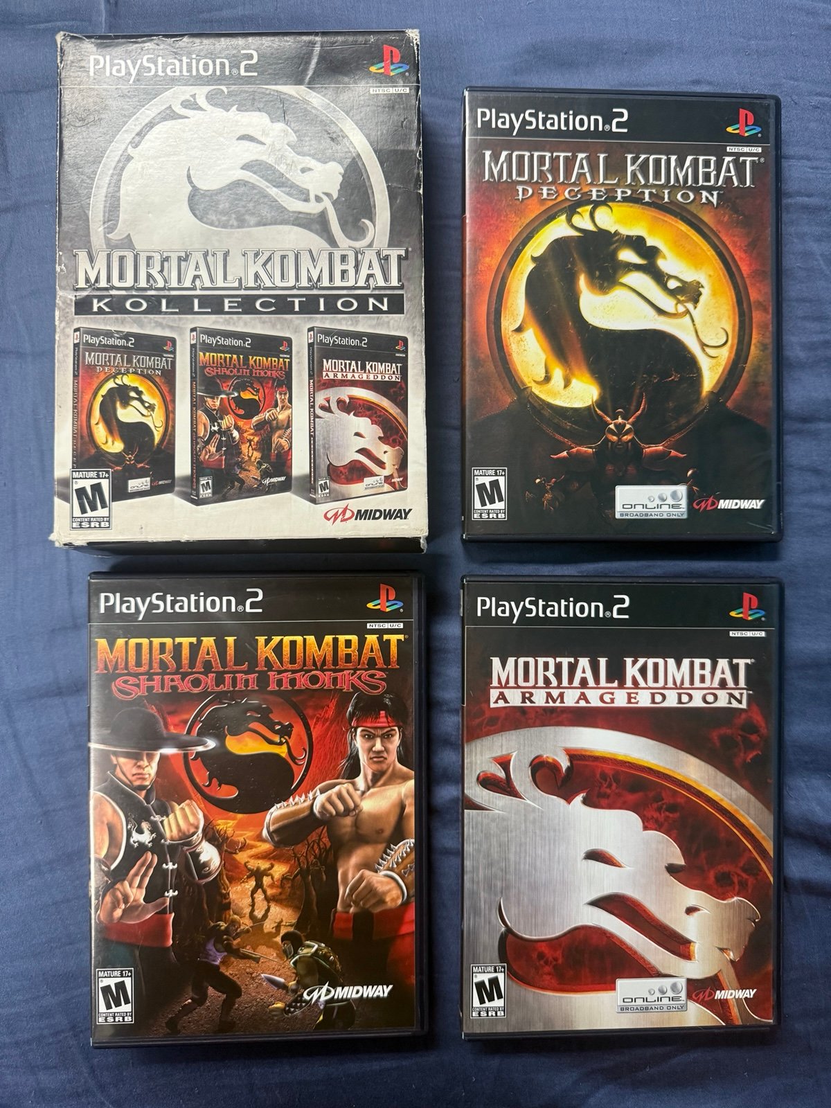 Mortal Kombat Kollection (Sony PlayStation 2, 2008) PS2 Complete CIB w/ Sleeve