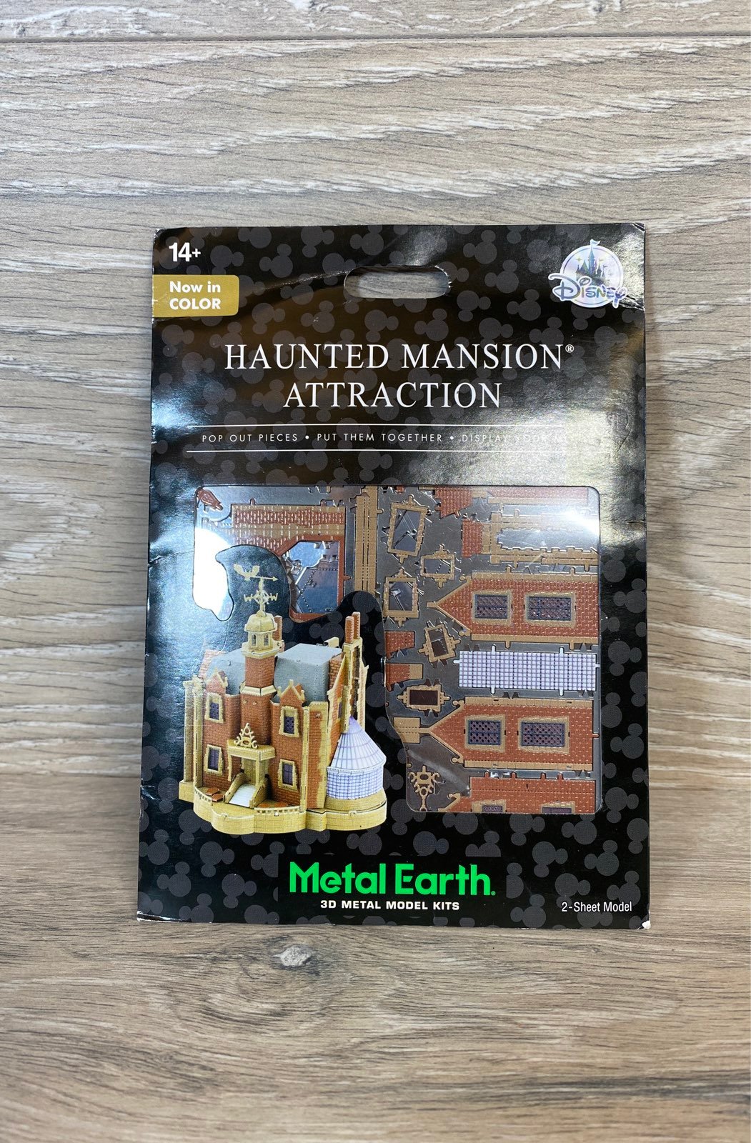 Disney Castle Collection Haunted Mansion attraction in color Metal Earth 3-D mod
