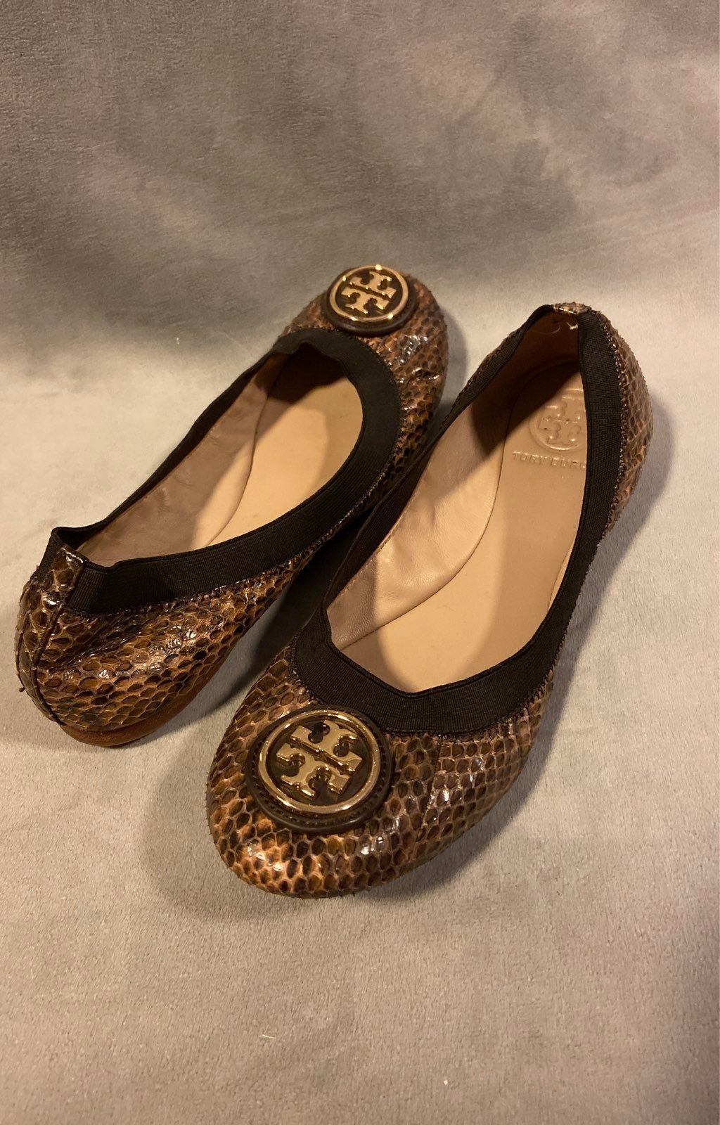 Tory Burch Snakeskin Ballet Flats 7