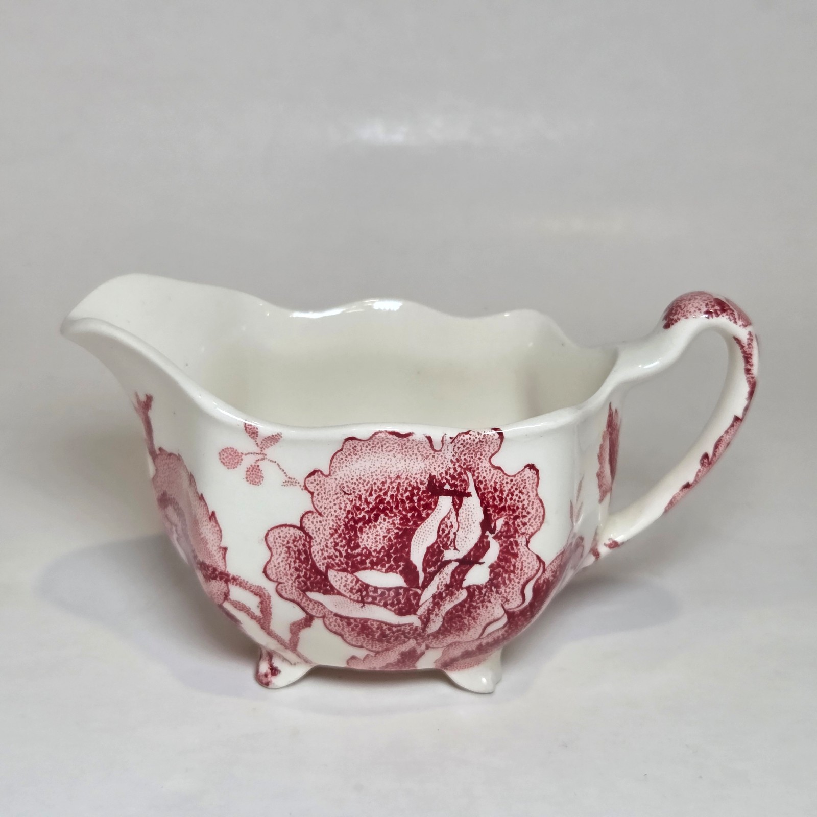 Johnson Bros Creamer English Chippendale Red