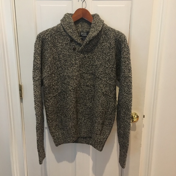 Men's Polo by Ralph Lauren Hand Knit Wool Sweater