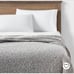 60 x80 Marled Boucle Bed Throw with Fringe Gray - Threshold