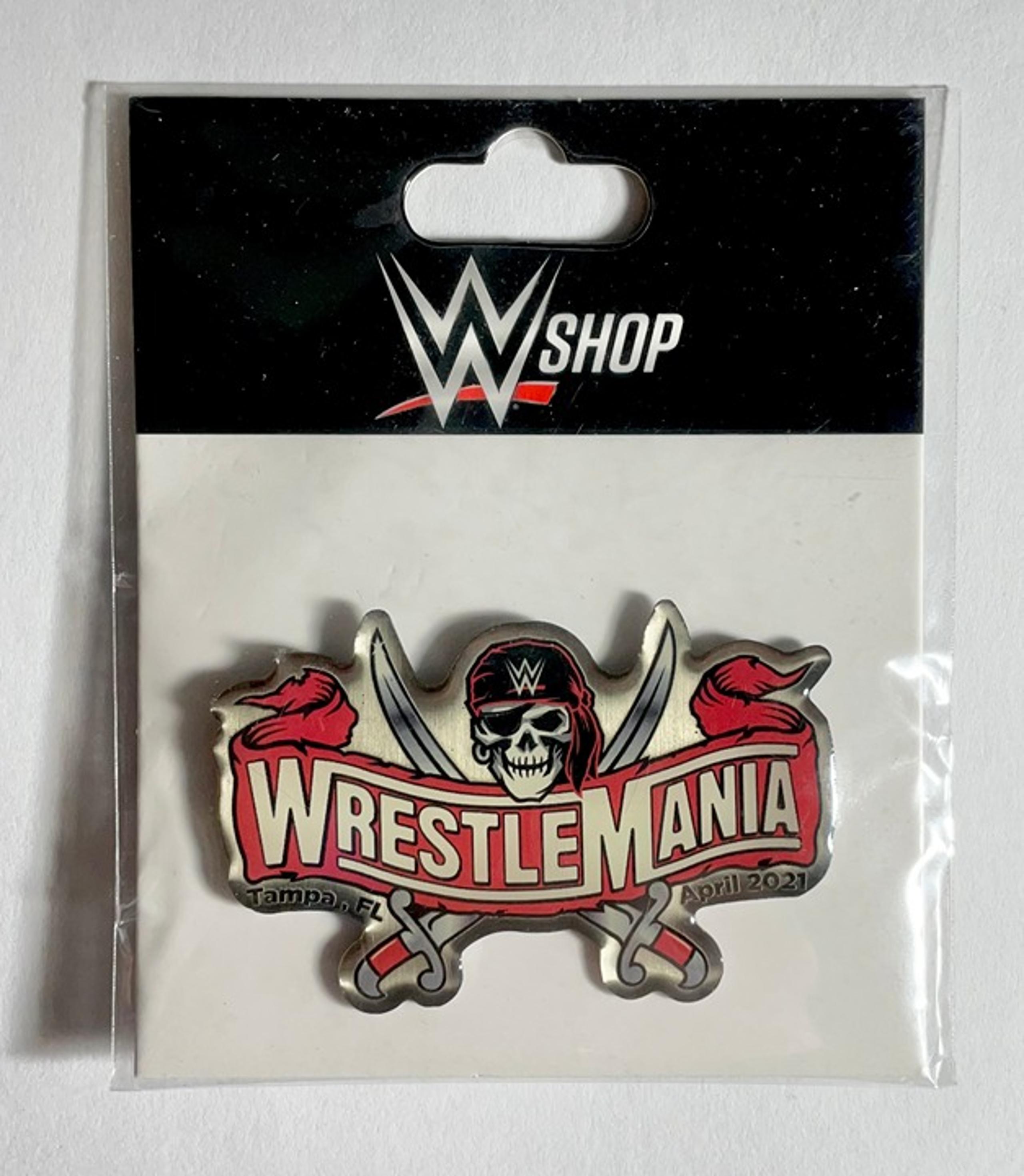 WrestleMania 37 Collectible Pin WWE Shop Official Merchandise Tampa FL 2001