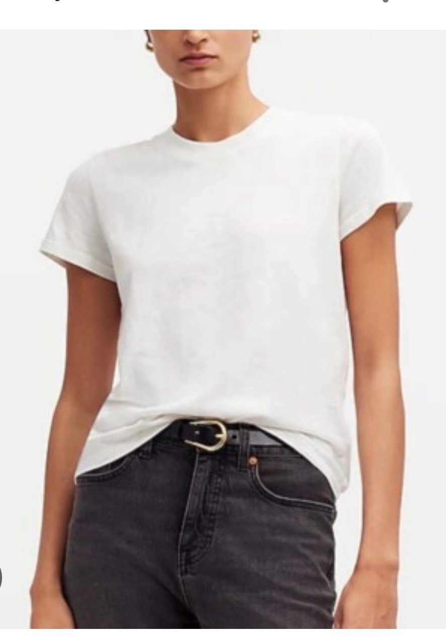 MADEWELL CLASSIC WHITE SHIRT SIZE LARGE