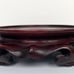Berkeley Designs Wooden Round Display Stand Holder Carved Base Wood 7”W