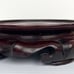 Berkeley Designs Wooden Round Display Stand Holder Carved Base Wood 7”W