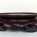 Berkeley Designs Wooden Round Display Stand Holder Carved Base Wood 7”W