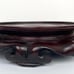 Berkeley Designs Wooden Round Display Stand Holder Carved Base Wood 7”W