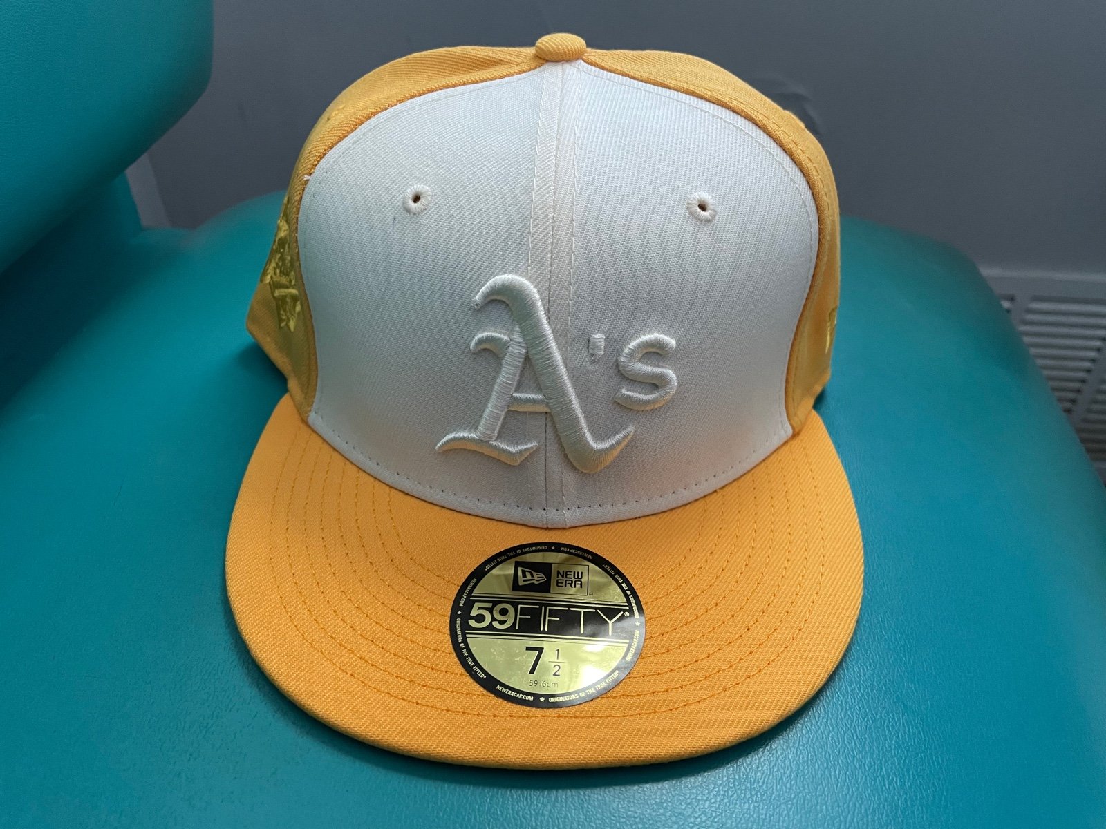 New Era Oakland Athletics 5950 Hat 1989 World Series Patch Size 7 1/2