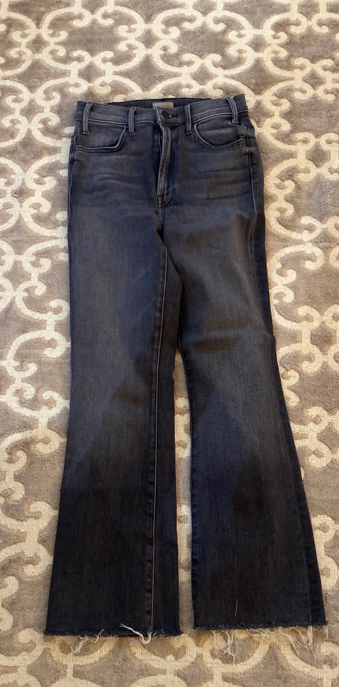Mother Jeans Size 24 Charcoal Gray
