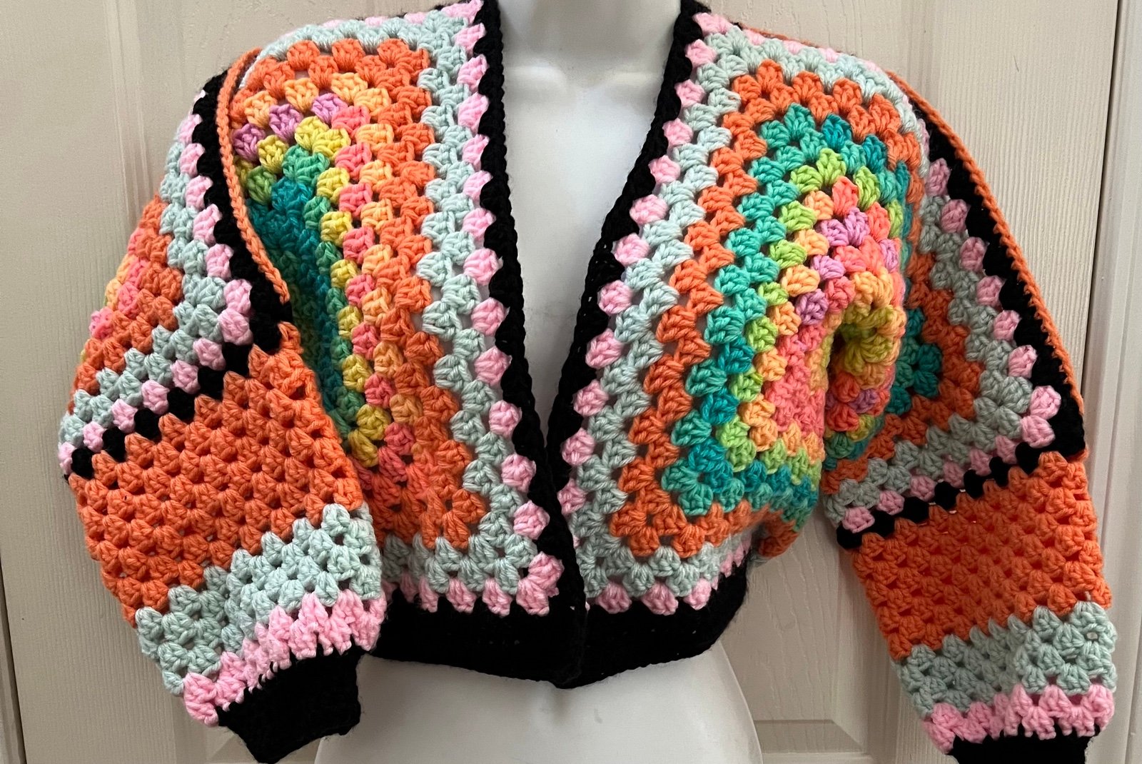 Size small crochet cardigan