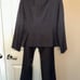 Gray and Black Pinstripe Women’s Suit