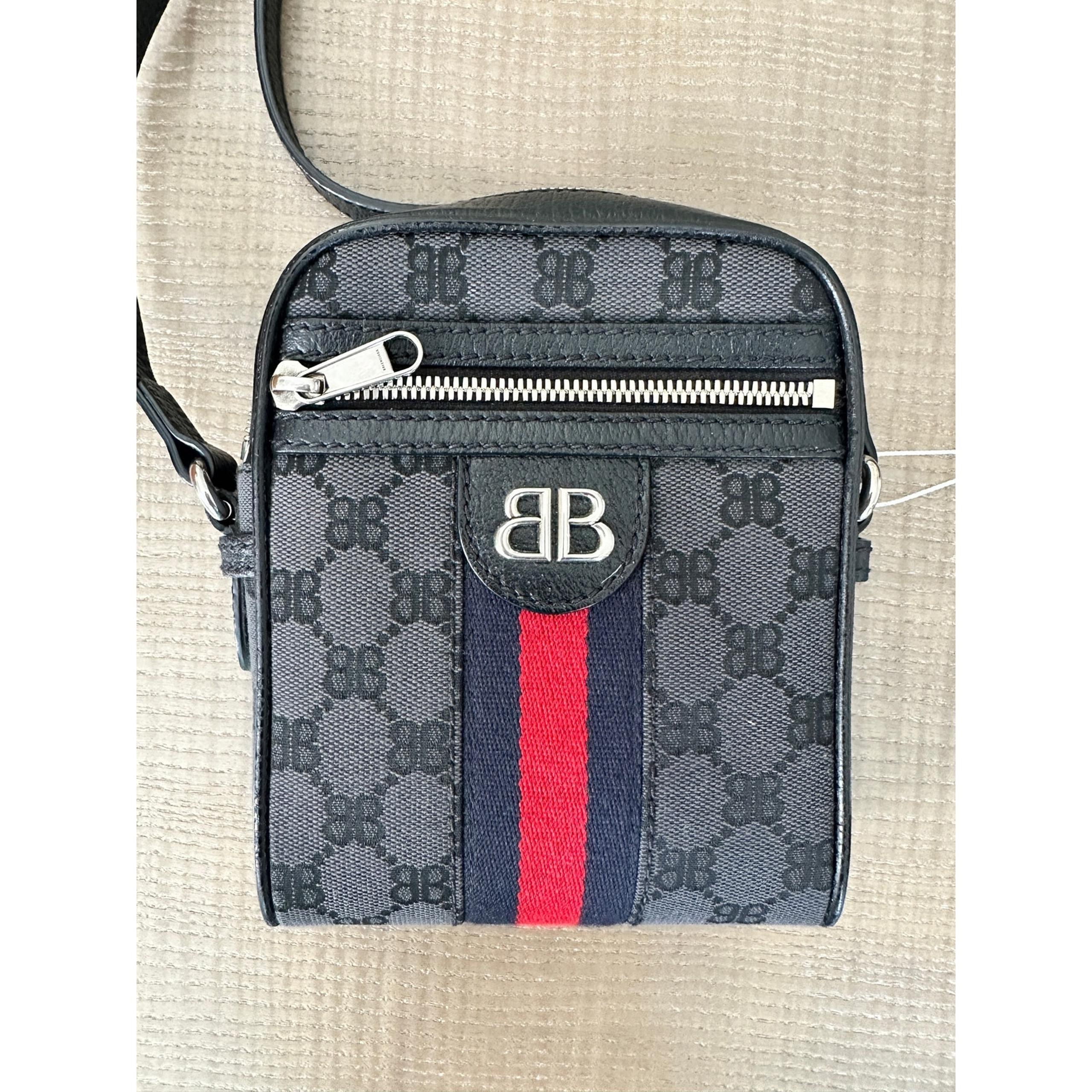 Authentic Balenciaga X Gucci The Hacker Project Monogram Jacquard Camera Bag