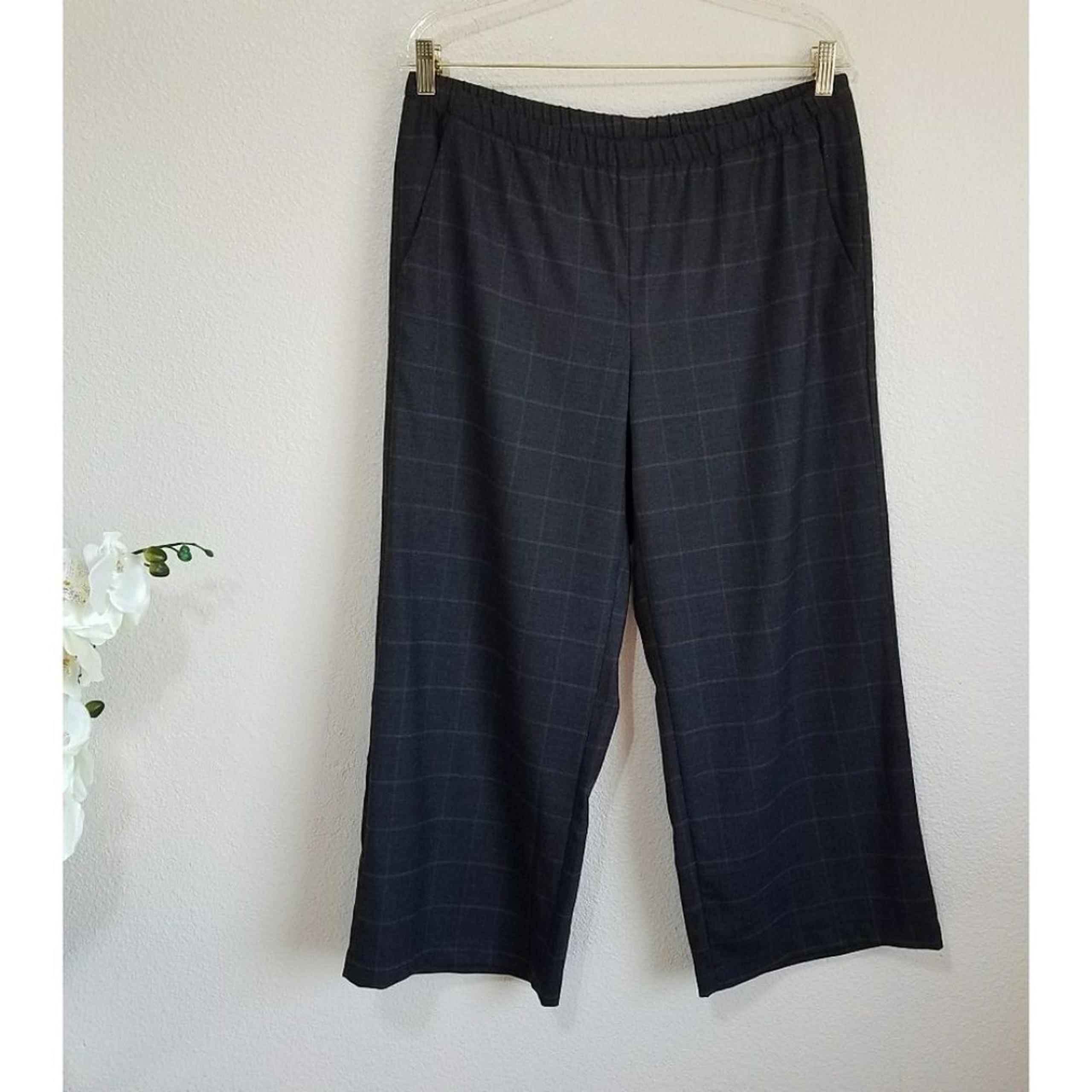Eileen Fisher Wide Wool Blend Cropped Pants