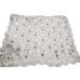 Vintage handmade White w Pink Rose Afghan Blanket beautiful coquette Cottagecore
