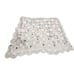 Vintage handmade White w Pink Rose Afghan Blanket beautiful coquette Cottagecore