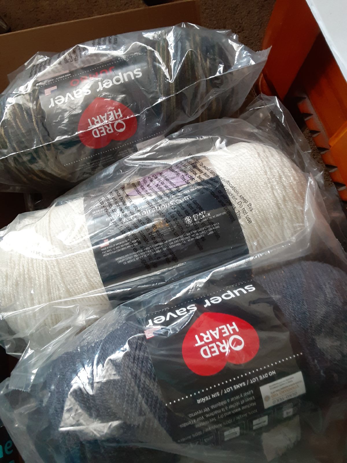 Yarn 13 jumbo skeins red heart yarn