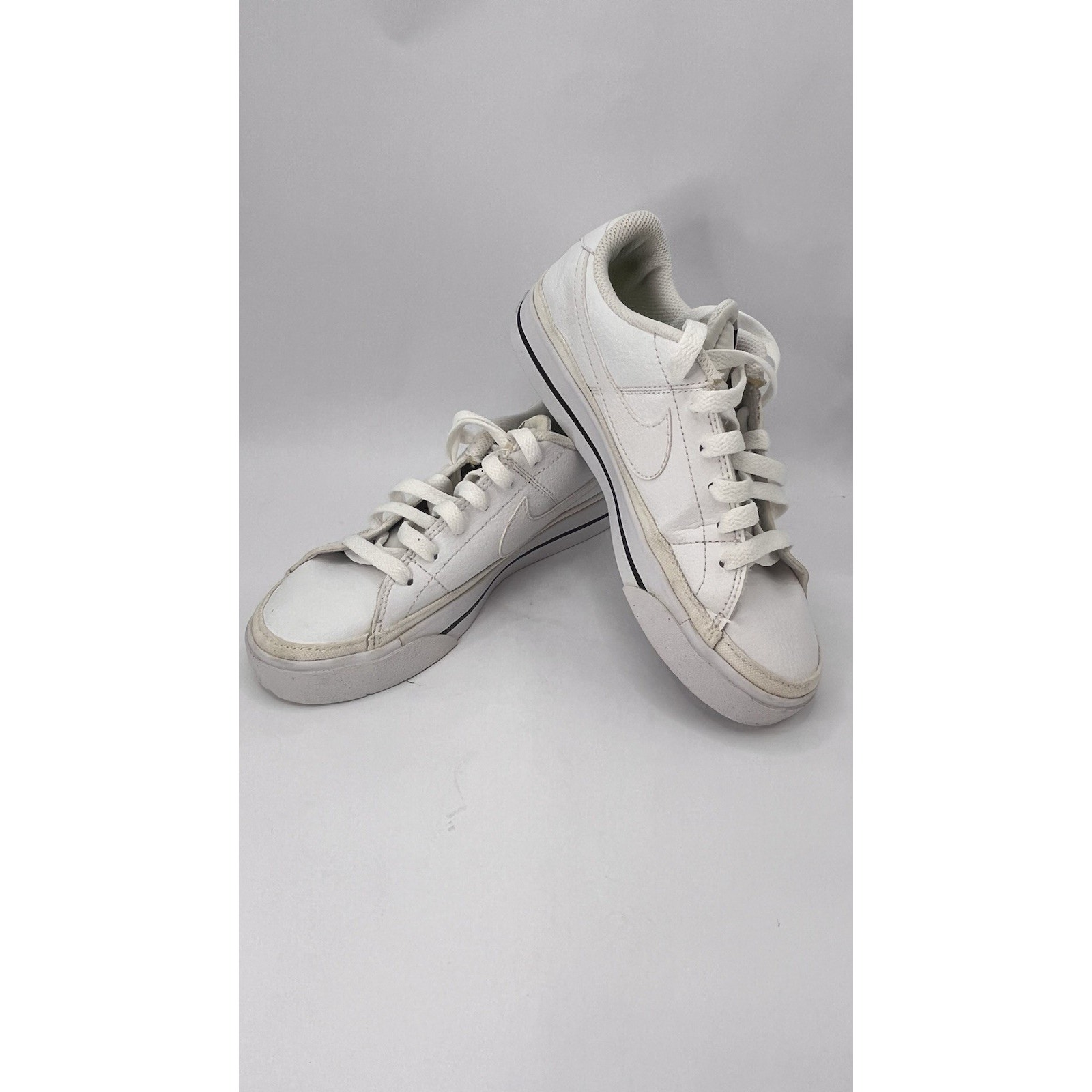 Size US 5 Nike Court Legacy Next Nature White Black Women/Girls Sneakers Shoes
