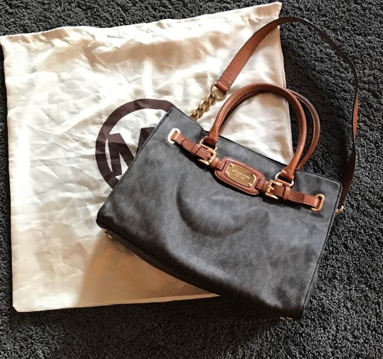 Michael Kors vintage style tote bag