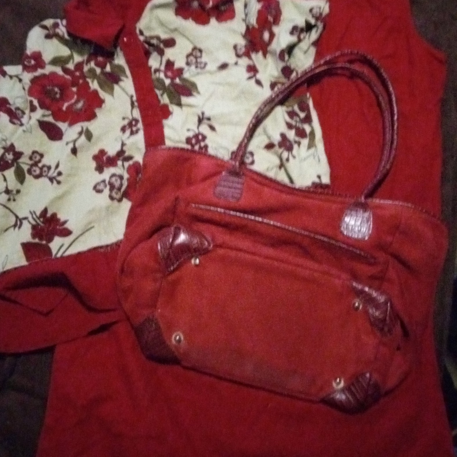 Dress, shirt, purse