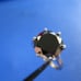4.87ct 100% REAL NATURAL BLACK DIAMOND RING, CERTIFICATE,FR EE DIA TESTER Size 5