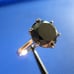 4.87ct 100% REAL NATURAL BLACK DIAMOND RING, CERTIFICATE,FR EE DIA TESTER Size 5