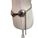 Silver Tone Chain Conchos Beaded Waist Belt Najavo Taiwan Accessory Stylish