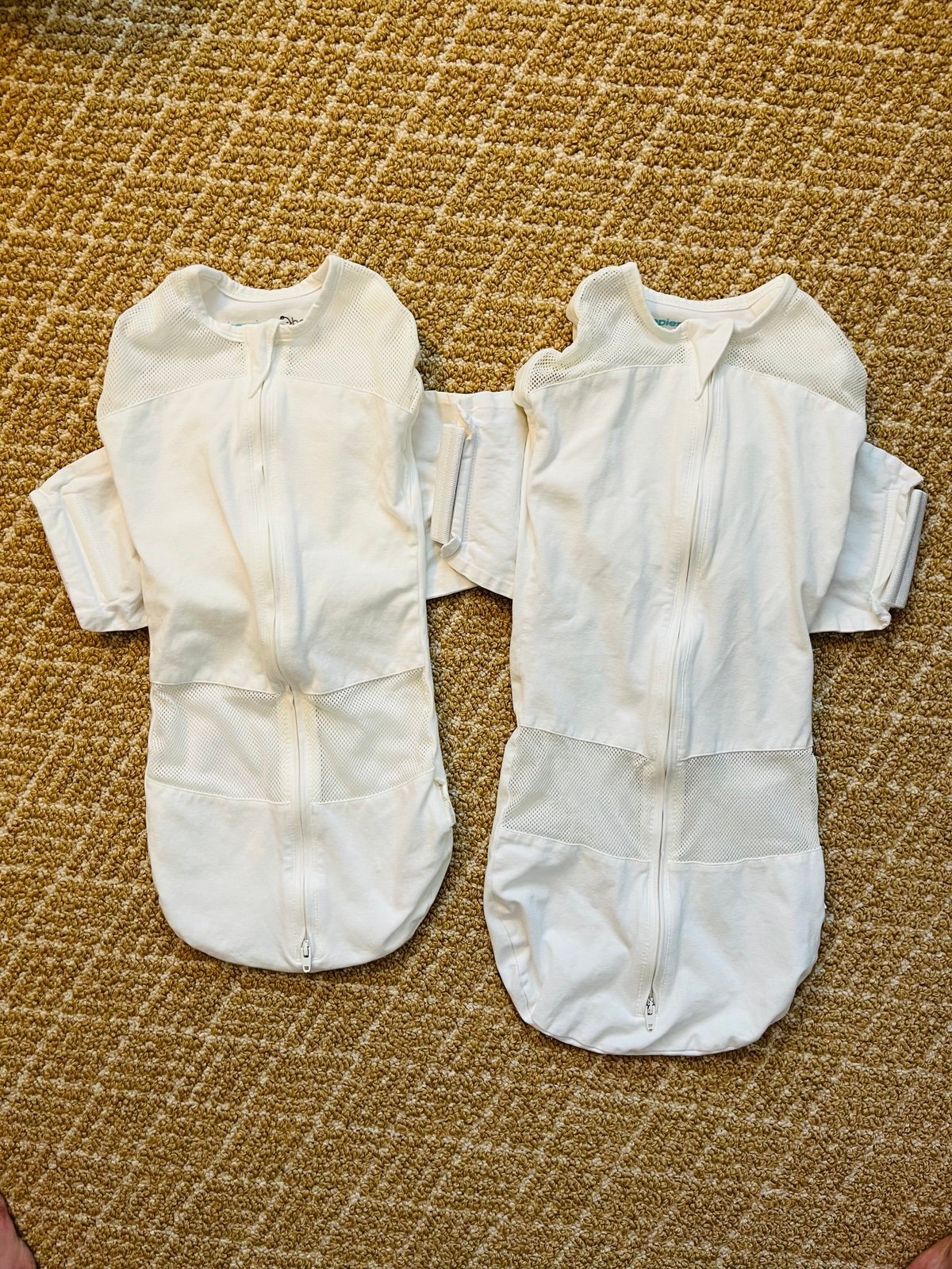 White 100% Organic SNOO Sleep Sacks - Small & Medium