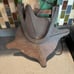 Antique seed spreader/sower with hand crank