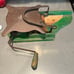 Antique seed spreader/sower with hand crank