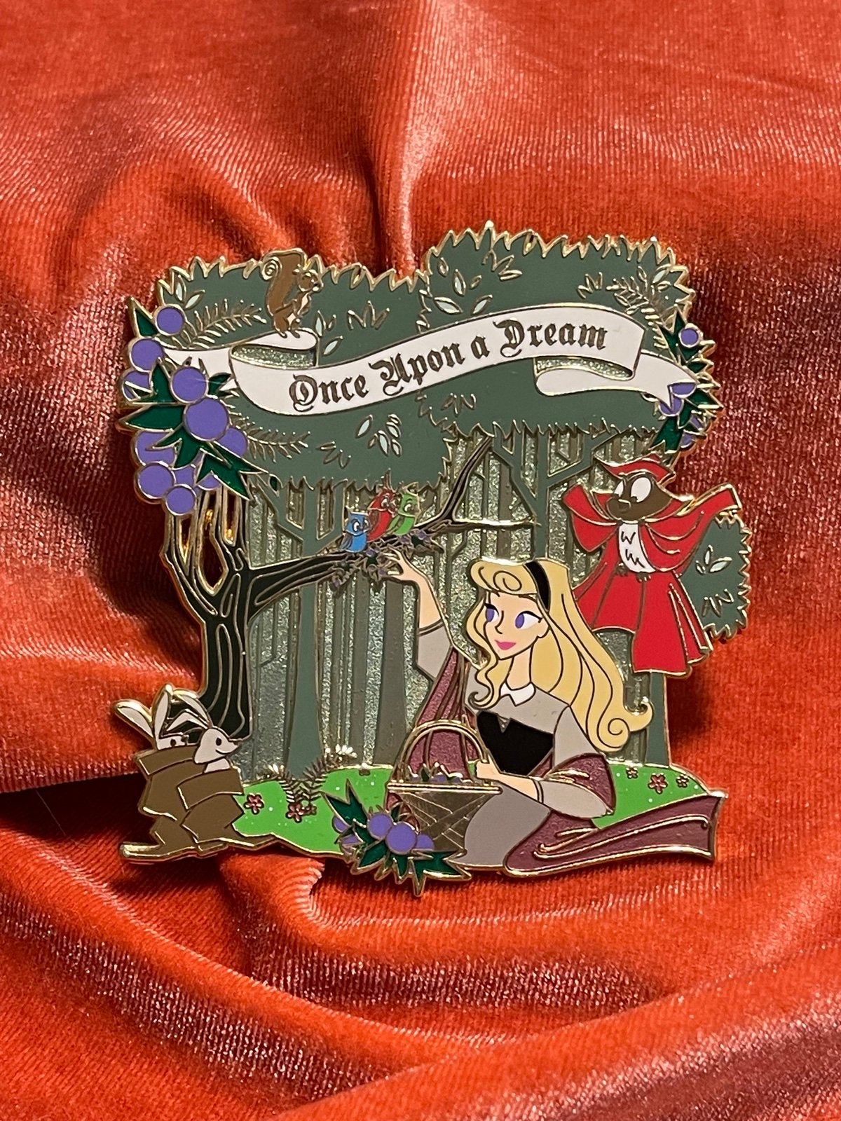 Inked tales briar rose fantasy pin