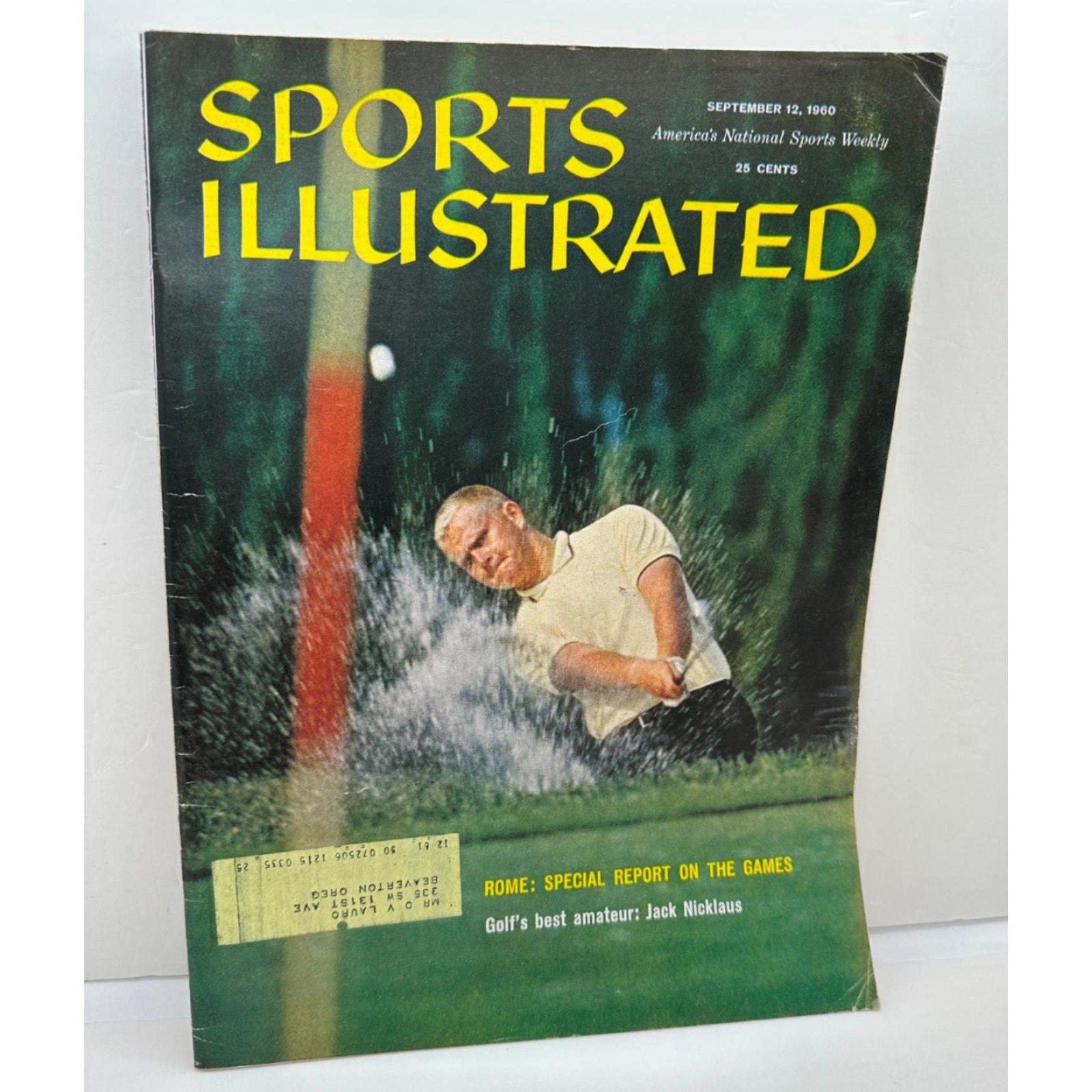 Sports Illustrated Magazine Jack Nicklaus First Cover September 12 1960