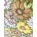Vtg 70s Flowers Cannon Monticello Floral ALOHA 72x104 Twin Flat Sheet Fabric