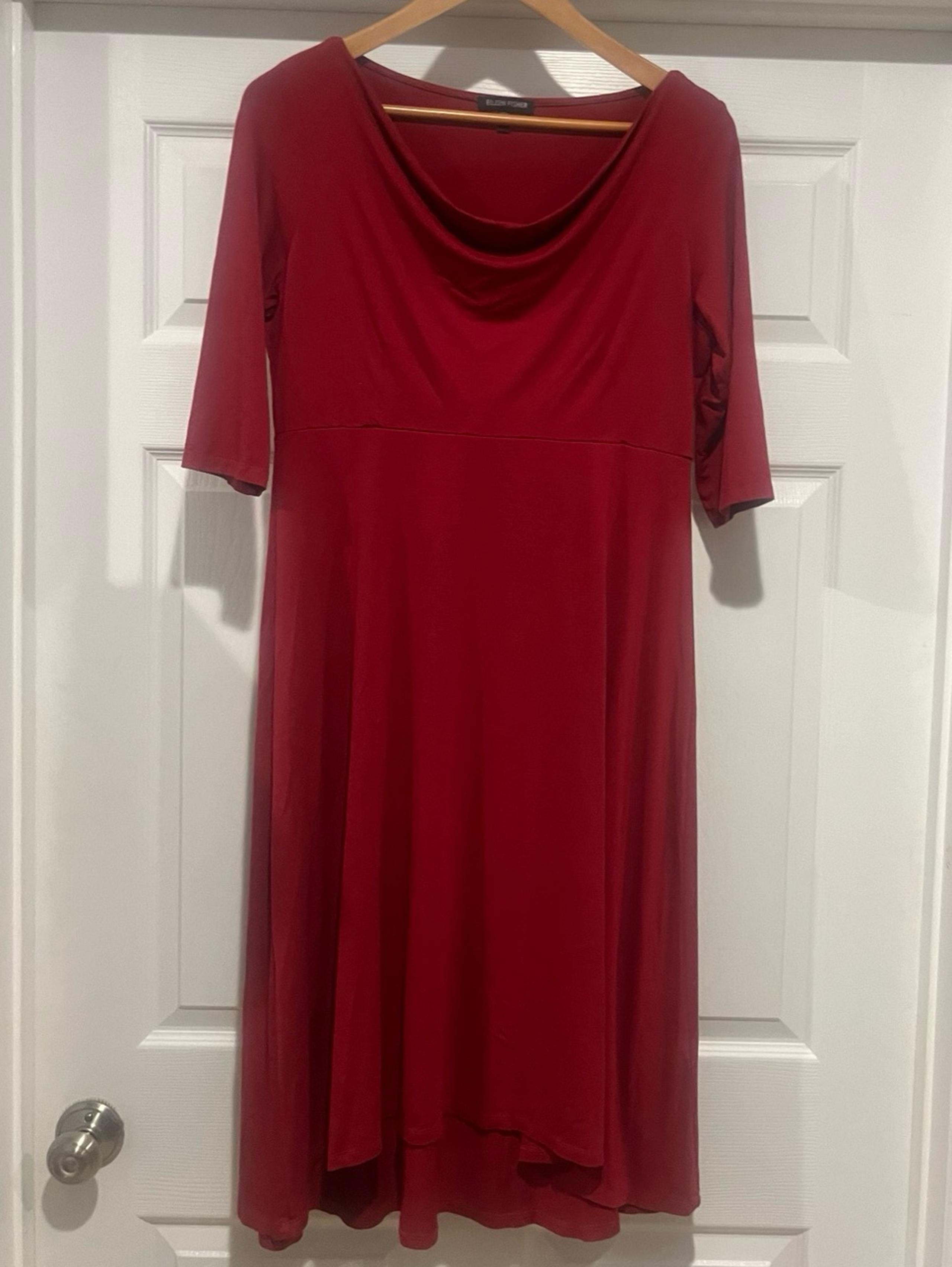 Eileen Fisher red dress size small