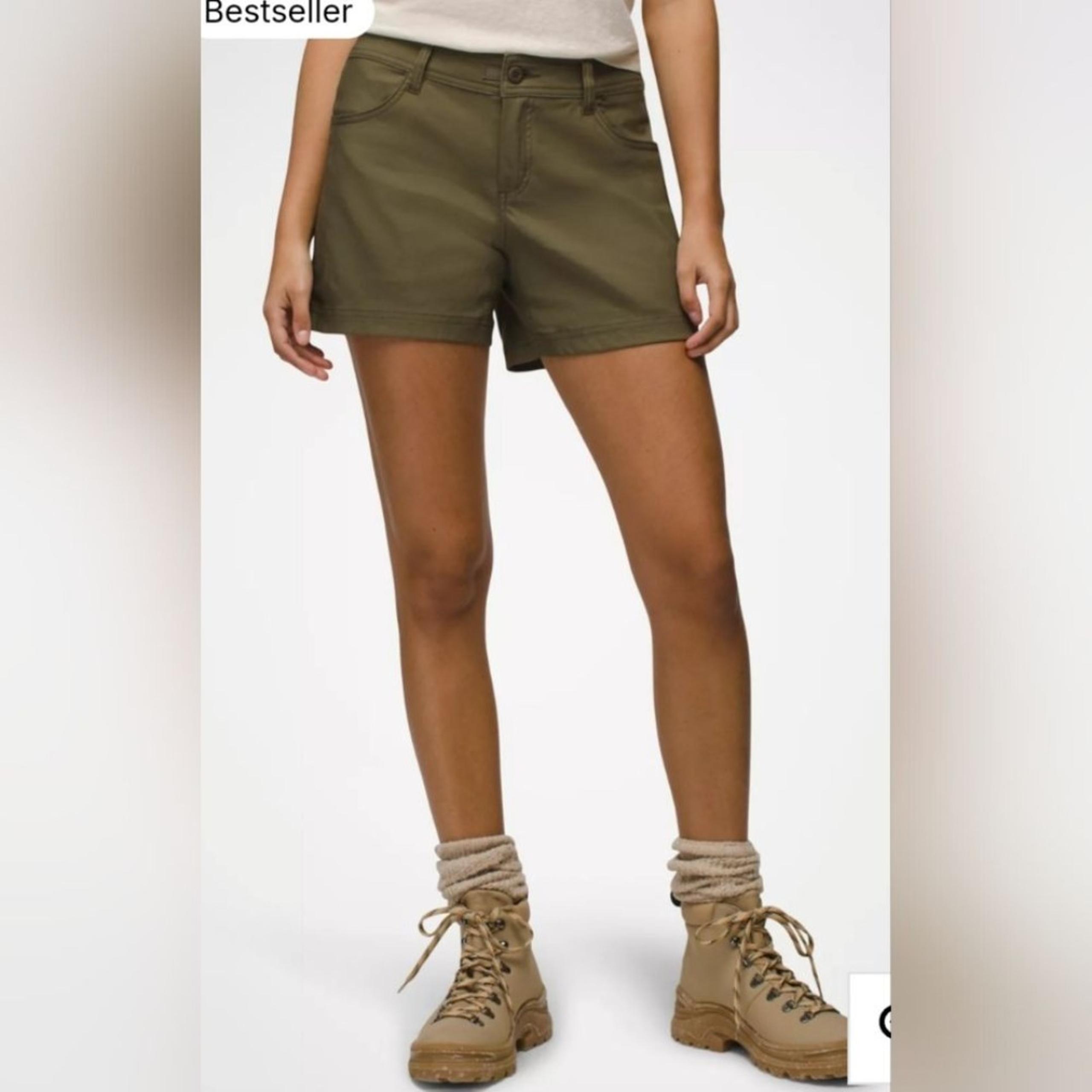 prAna Women's Halle Short Plus II Size 22W Olive Camouflage NWT