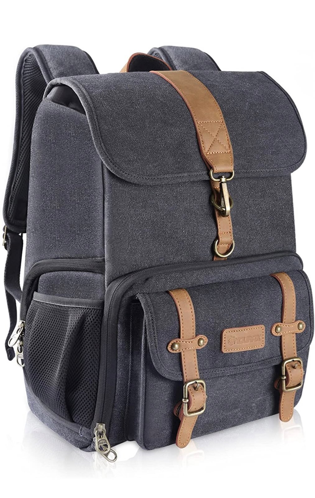 Endurax Canvas Camera Backpack Bag for Photographers DSLR Backpacks fit up to 15