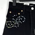 NWT Levi's Ribcage High Waisted Black Studded Denim Shorts Size 24