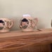 Rare Vintage German Animal Punchbowl Set
