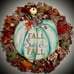 Handmade thanksgiving Wreath pumpkins autumn decorations