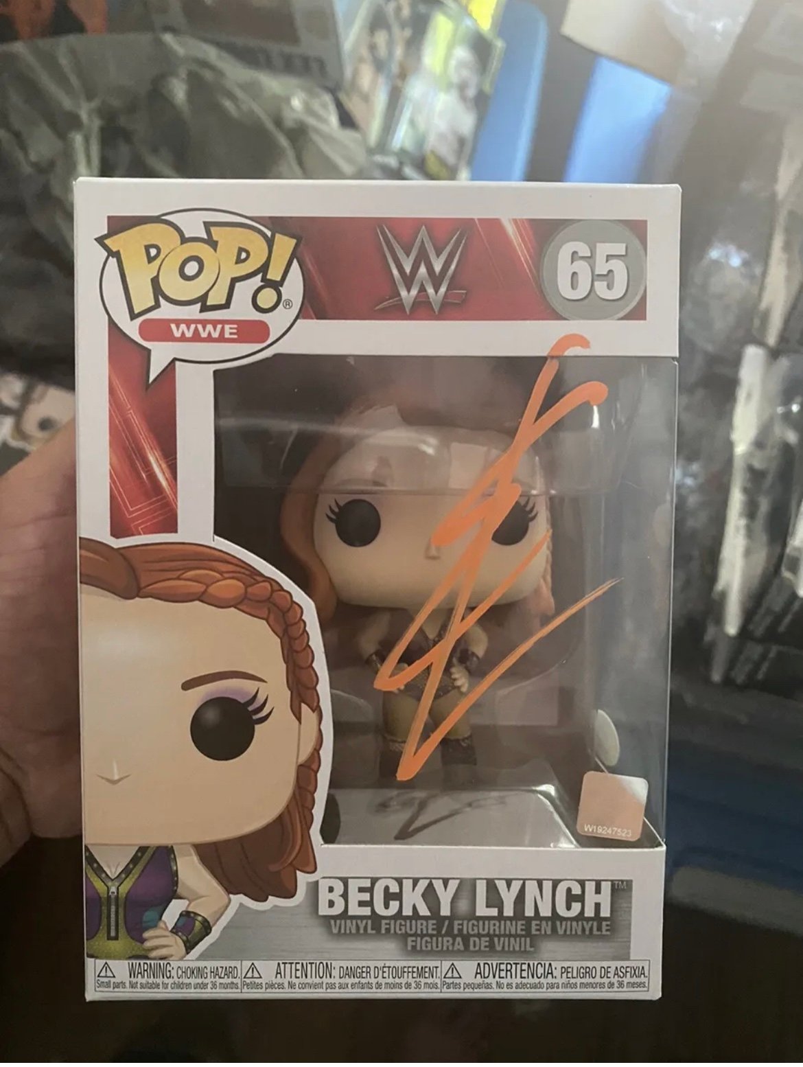 Autographed Becky Lynch Funko Pop