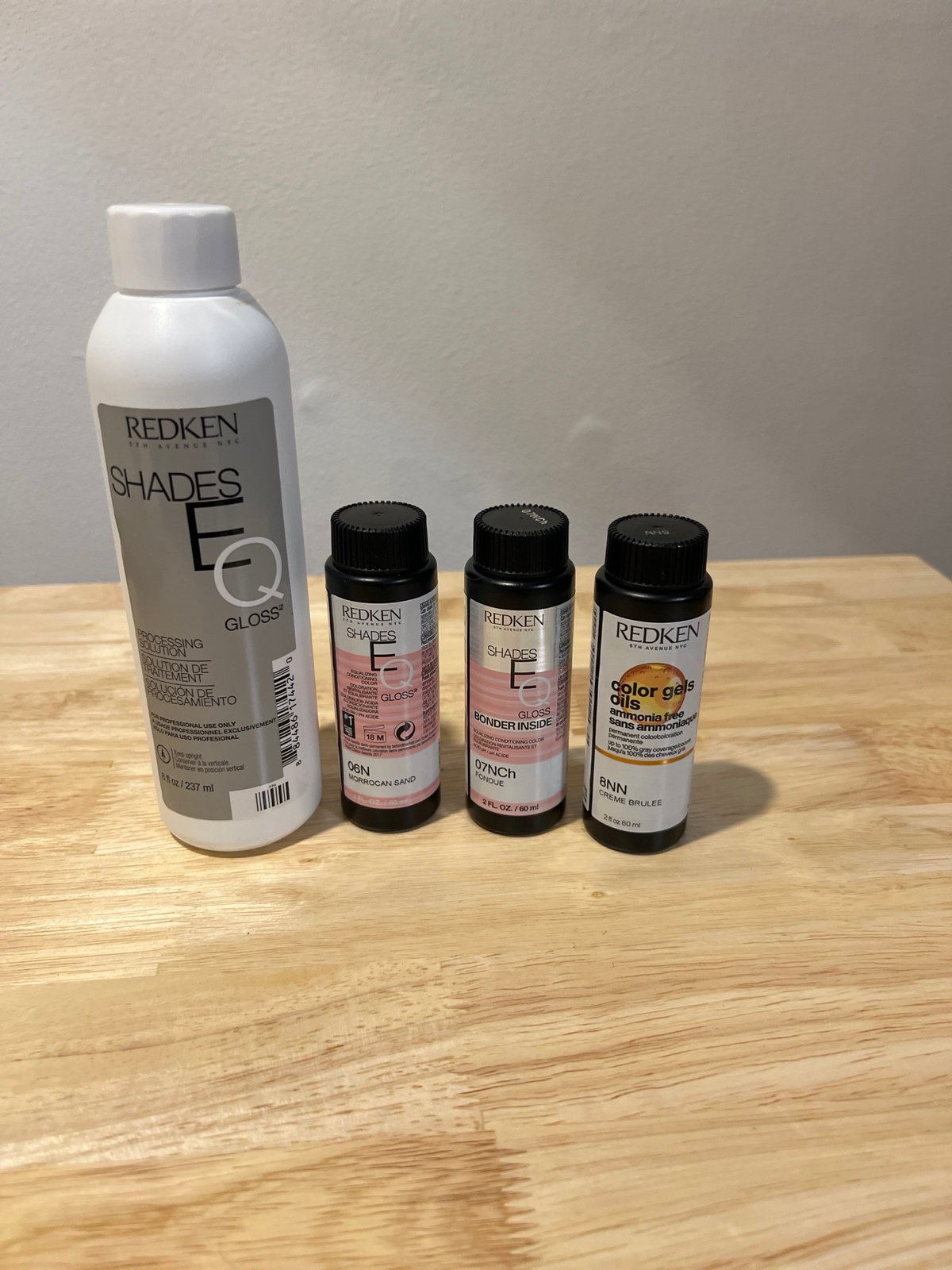 Redken hair color with developer