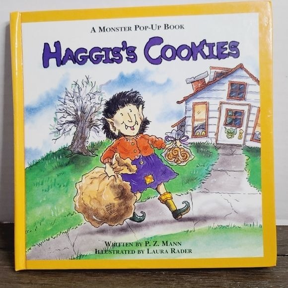 Vintage 1995 A Monster Pop-up Book Haggi's Cookies Halloween Theme