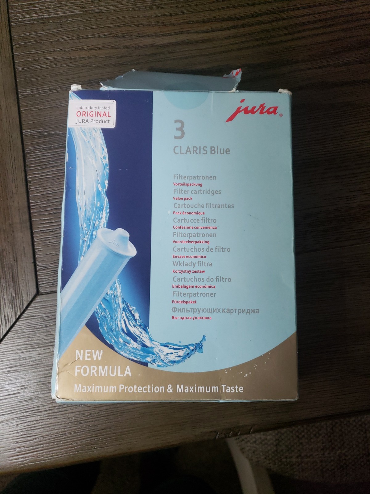 Jura 71312 Claris Water Filter, Pack of 3, Blue **Open Box**