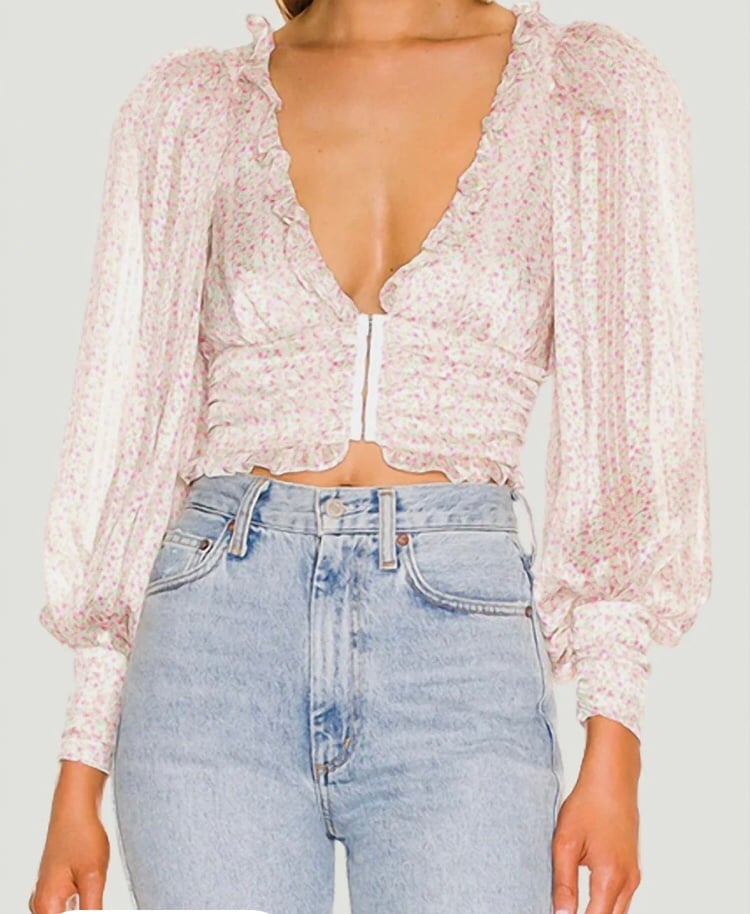 For love and lemons Natalie crop top